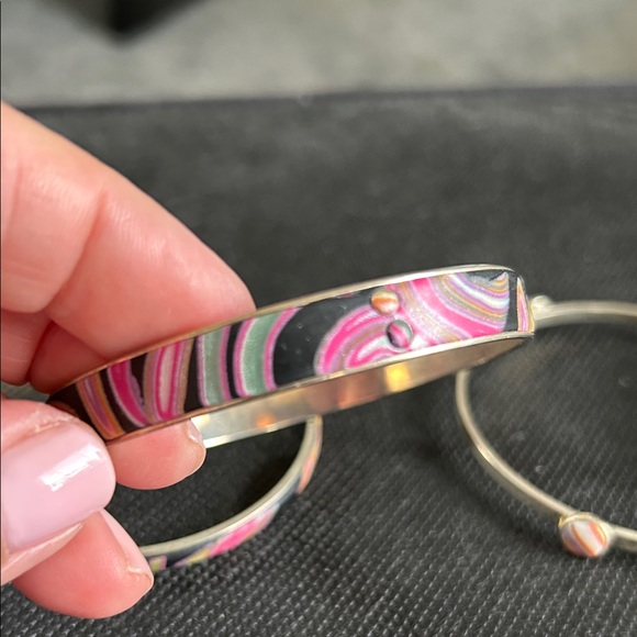 Elegant Multicolor Bangle Set - Picture 4 of 4